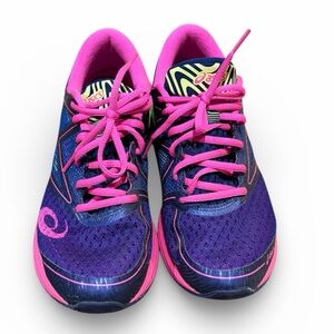 Asics Blue and Pink Athletic Shoes